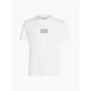 Image of Calvin Klein Gloss Stencil Logo T-Shirt - White