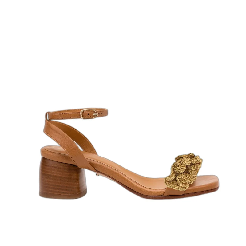 Image of Camia Womens heeled sandals Camia Swap Boho Marron Female 41