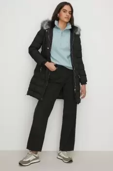 Image of Heat Seal Midi Puffer Jacket