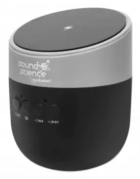 Image of Manhattan Metallic Bluetooth Speaker with Wireless Charging Pad...