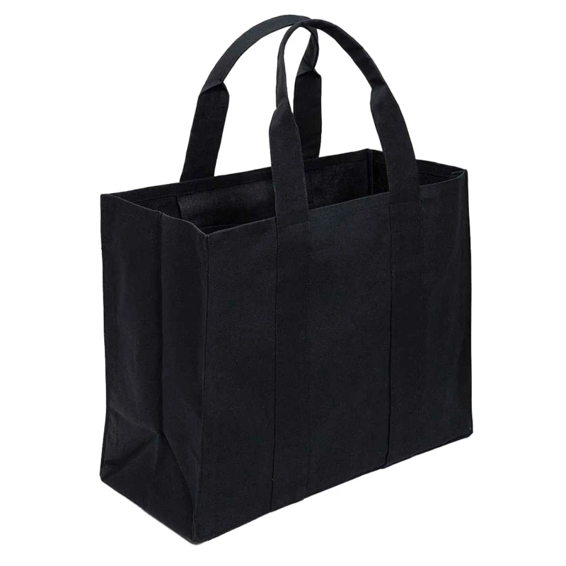 Image of Brand Lab Womens Wrap Canvas Tote Bag in Black Female One Size