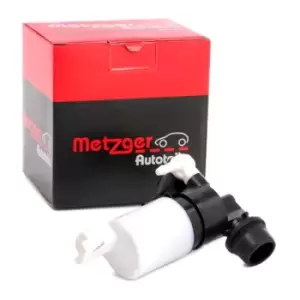 Image of METZGER Windshield Washer Pump 2220032 Washer Pump,Windscreen Washer Pump OPEL,RENAULT,FIAT,Vivaro A Kastenwagen (X83),Vivaro A Combi (X83)