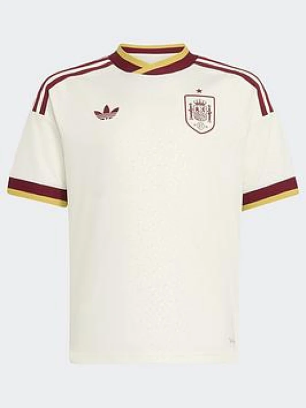 Image of Adidas Spain Away Kids Kit Coupe du Monde 2026 Blanc Unisex 13/14 ans JZ5728