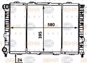 Image of x1 Behr Heat Exchanger 8MK376718-121 with Screw Genuine replacement Made in CN