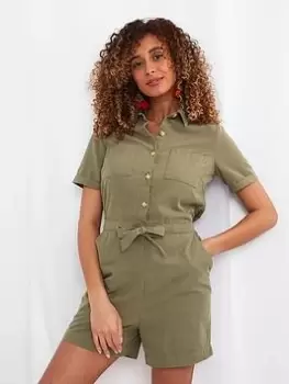 Image of Joe Browns On Safari Playsuit Green, Size 12, Women