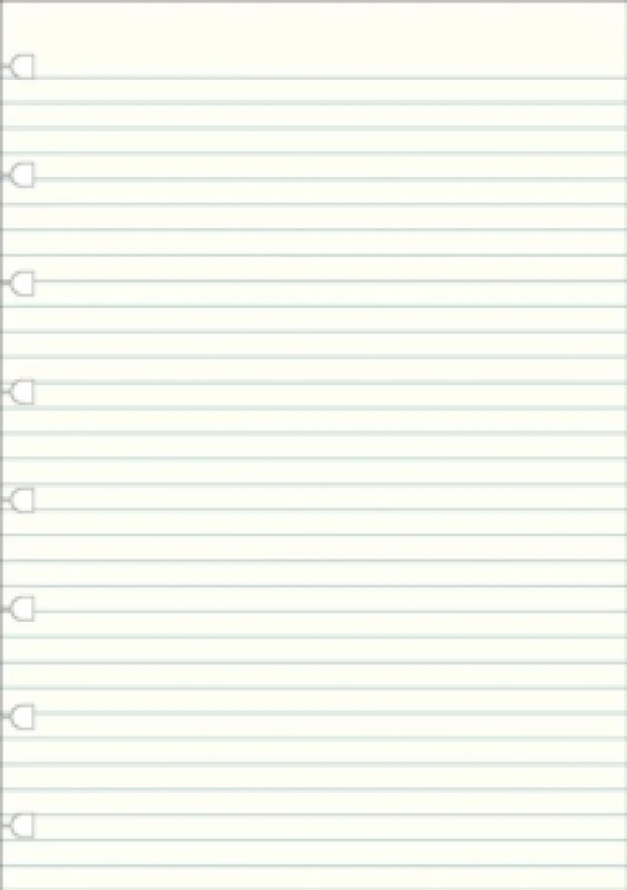 Image of Filofax A5 Notebook refill - ruled paper white Organizer