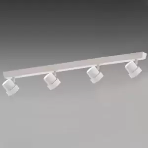 Image of Moka 4-Light Ceiling Spotlight Bar Light Matt White
