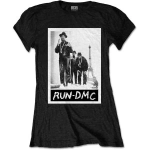 Image of Run DMC - Paris Photo Womens Large T-Shirt - Black