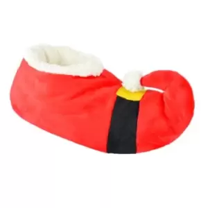 Image of Slumberzzz Unisex Adults Santa Slippers (UK 5-6) (Red)