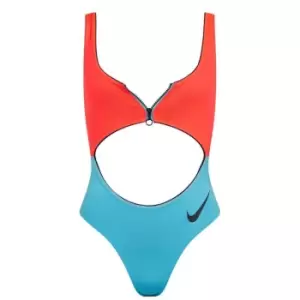 image of Nike Cutout One Piece Womens - Red