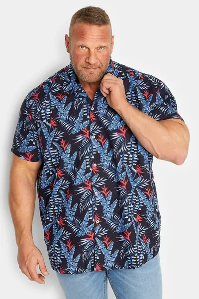 image of BadRhino Printed Shirt Blue