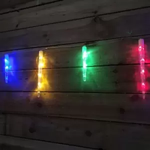 image of Festive 24 Remote Controlled Colour Changing LED Icicle Lights