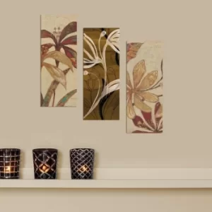 Image of XTP011 Multicolor Decorative Framed MDF Painting (3 Pieces)
