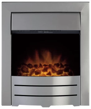 image of Adam Colorado 2kW Electric Inset Fire - Brushed Steel