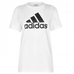 Image of adidas BOS QT T Shirt Ladies - White/Black