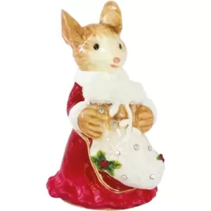 Image of Craycombe Trinkets 6063 Mouse with Stocking Trinket Box