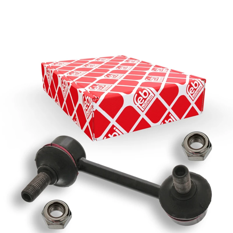 Image of FEBI BILSTEIN 42097 Anti-roll bar link Front Axle Left Steel Link Stabiliser (3229)