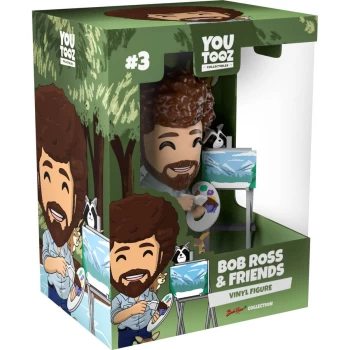 image of Youtooz Bob Ross 5 Vinyl Collectible Figure - Bob Ross & Friends