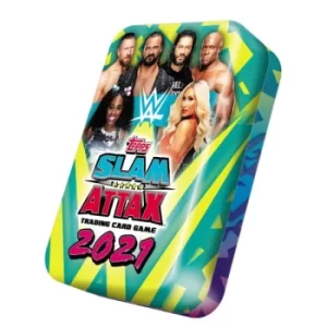 Image of WWE Slam Attax 2021 Mega Collectors Tin