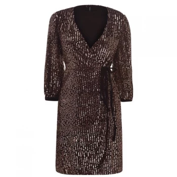 image of Vero Moda Callie Sequin Dress - Black