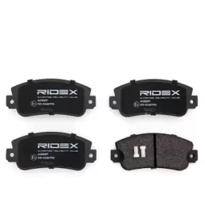 Image of RIDEX Brake pad set Front Axle 402B0900 Brake pads,Brake pad set, disc brake FIAT,SEAT,ALFA ROMEO,Seicento / 600 Schragheck (187_),BARCHETTA (183)