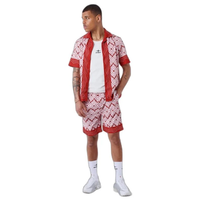 Image of Project X Paris Geometric fluid short Project X Paris Rouge Male S