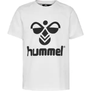 image of Hummel Short Sleeve Logo Tee Junior Boys - White