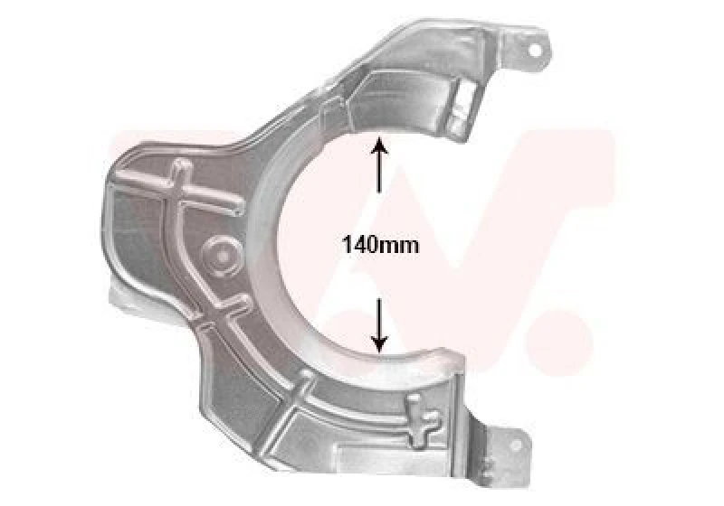 Image of VAN WEZEL Brake disc backing plate VAN WEZEL 1651371