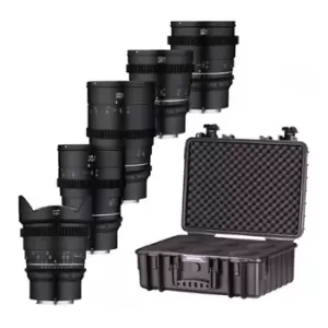 Image of Samyang VDSLR MK2 14/24/35/50/85 Cinema Lens Kit - Sony FE Mount