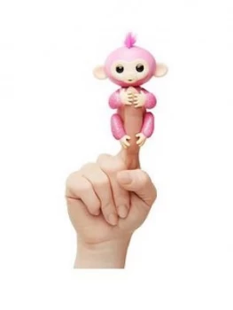 Image of Fingerlings Wowwee Glitter Monkey Light Pink