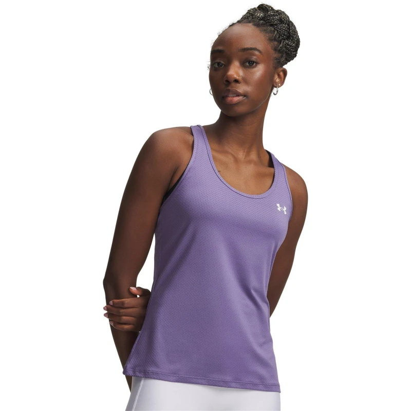 Image of Under Armour UA Tech Racer Tank Ld63 Purple/White female 14 (L)