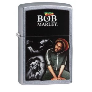 Image of Zippo Bob Marley Memorable Moments Street Chrome Finish Windproof Lighter