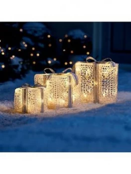 image of Noma Set Of 3 Indoor/Outdoor Parcel Christmas Lights