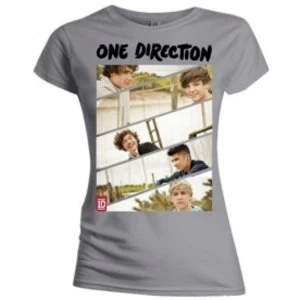 Image of One Direction Band Sliced Skinny Grey TS: Large