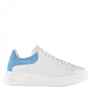 Image of M by Moda Chunky Britt Trainers - WHITE/Pale Blue