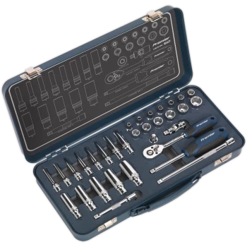 image of Sealey 32 Piece 1/4" Drive Socket Set 1/4"