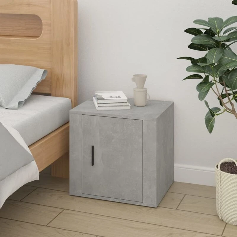 Image of vidaXL Bedside Cabinet Concrete Grey 50x39x47 cm, Grey 816696
