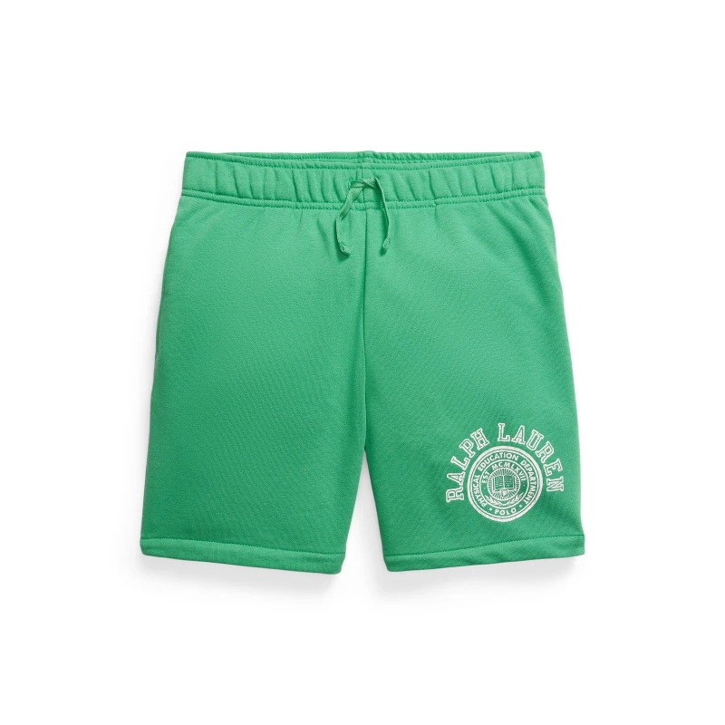 Image of Polo Ralph Lauren Kids Logo Fleece Jogger Shorts Raft Green male 13-14Y/XL