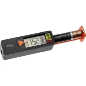 image of TFA Dostmann Battery tester Batterietester BatteryCheck Reading range (battery testers) 1.2 V, 1.5 V, 3 V, 9 V Rechargeable, Battery 98.1126.01