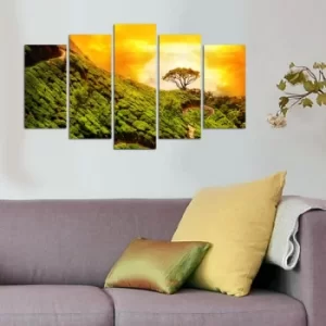 Image of 5M-29 Multicolor Decorative MDF Painting (5 Pieces)