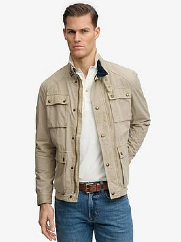 Image of Superdry Overshirt Superdry Merchant Ripstop Racer Marron Male M