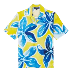 image of Men Bowling Shirt Raiatea - Chelly - Yellow - Size XL - Vilebrequin