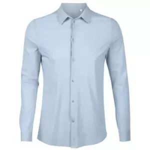 Image of NEOBLU Mens Balthazar Jersey Long-Sleeved Shirt (L) (Soft Blue)