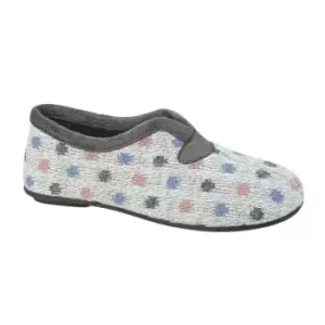 image of Sleepers Womens/Ladies Seana Spotted Slippers (5 UK) (Grey)