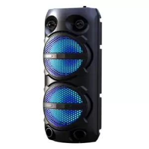 image of Akai Vibes Dual 6.5inch Bluetooth Portable Party Speaker Black