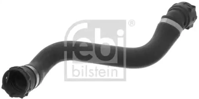 Image of FEBI BILSTEIN 100615 Radiator Hose EPDM (ethylene propylene diene Monomer (M-class) rubber), Lower Right, with quick couplers EPDM (ethylene propylene
