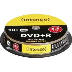 image of Intenso 4311142 Blank DVD+R DL 8.5 GB 10 pc(s) Spindle