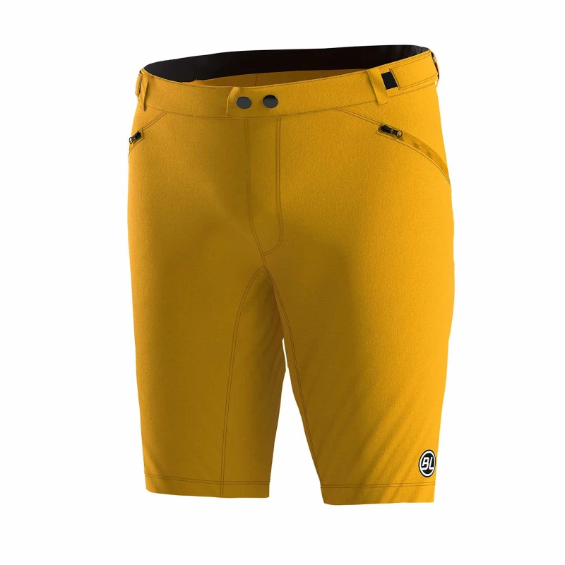 Image of Bicycle Line Womens IMOLA S2 Baggy Knee Length Zip Pockets MTB Shorts Mustard female 8 (XS)