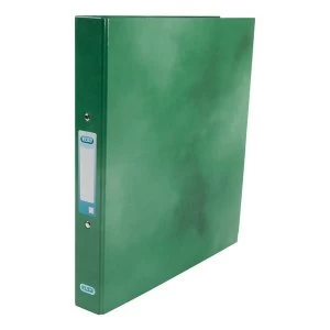 image of Elba Classy Ring Binder A4 2 O Ring 25mm Laminated Metallic Green