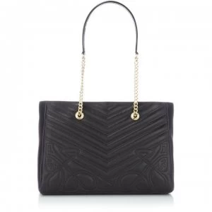 image of Biba Eloise Quilted Tote Bag - Black